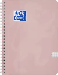 Caiet cu spira, A4, 80file, Oxford Touch Pastel, matematica