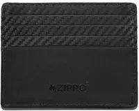 Husă pentru carduri Zippo Carbon - Vertical