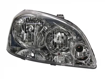 Far dreapta (H1 H7, reglaj electric, cu motoras, fundal cromat) CHEVROLET LACETTI, NUBIRA DAEWOO LACETTI, NUBIRA, LIMUZINA COMBI 2003-2009