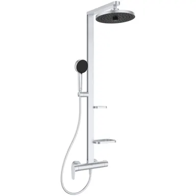 Coloana de dus cu baterie monocomanda Ideal Standard Alu+ argintiu mat