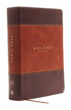 The King James Study Bible, Imitation Leather, Brown, Full-Color Edition