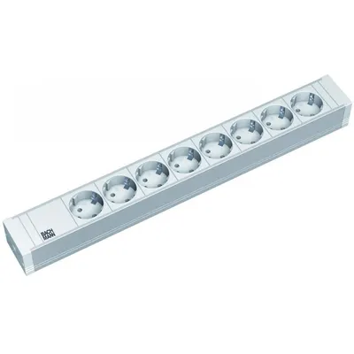 Bachmann IT PDU 8 x prize Schuko, in Schuko, 1U, impamantare, fara intrerupator, 2 metri, RAL 7035, PVC