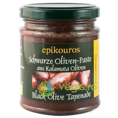 Pasta din Masline Negre Kalamata Ecologica/Bio 190g