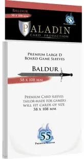 Protecții pentru carduri Paladin Card Protection - Baldur, Large D, 58 x 108 mm (55 buc)