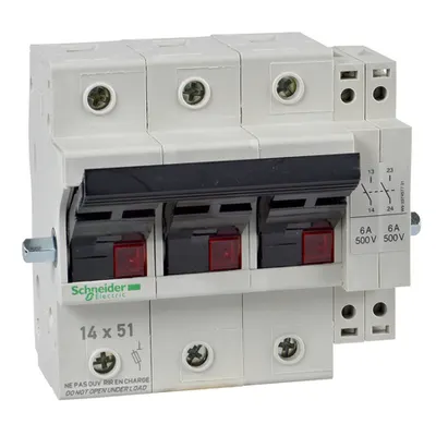 Corp Intrerupatoare Sigurante - Gk1 - 3P - 50 A - Pentru Sigurante Nfc 14X51 Mm