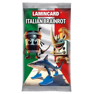 Carduri de colecție Kidz World Lamincard - Italian Brainrot, 5 carduri, sortiment