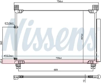 Radiator aer conditionat AC cu uscator potrivit LEXUS RX 2.0 3.5H 10.15