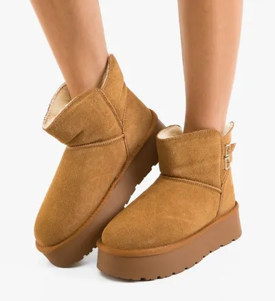 Cizme tip Ug Tieme Camel