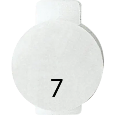 Lentila iluminata cu symbol - SEVEN - SYMBOL 7 - SYSTEM WHITE