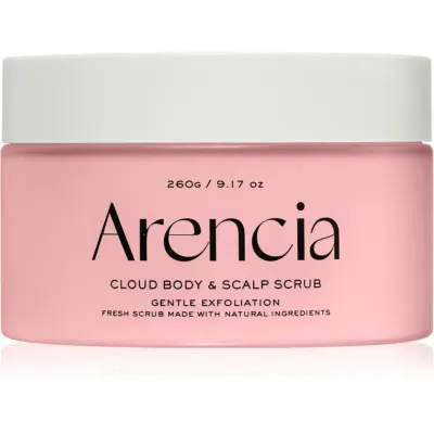 Arencia Fresh Cloud Lavender & Pear exfoliant delicat pentru corp de par si de corp 260 g