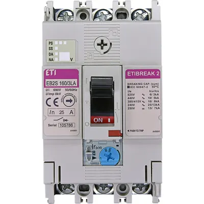 Eb2s 160/3la 25a 3p