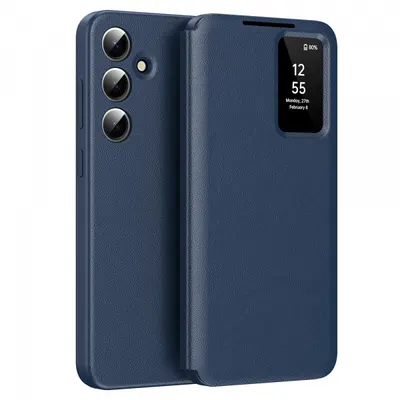 Husa pentru Samsung Galaxy S25+ S936, Techsuit, SmartView, Albastra