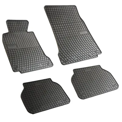 Set covorase auto din cauciuc Bmw Seria 5 E39 1995-2004, presuri FROGUM, negre, 4 buc.