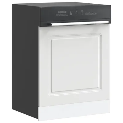 vidaXL Panou pentru mașină de spălat vase Kalmar alb 60x1,5x57 cm lemn de prelucrare