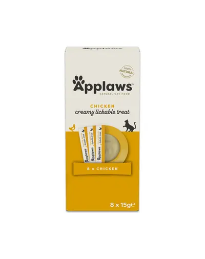 APPLAWS Cat Multipack Gustări cremoase cu aromă de pui pentru pisici 32 x 15 g