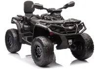 ATV electric pentru 2 copii Can Am Outlender 800W 24V Bombardier, culoare neagra