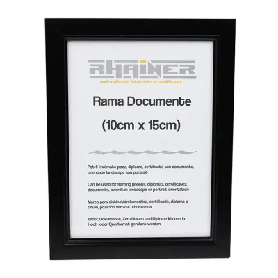 Ramă foto 10X15 - model Madrid negru