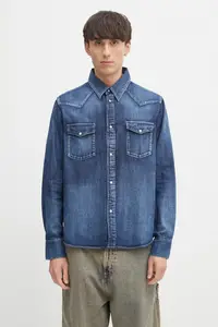 Visvim cămașă jeans Social Sculpture shirt