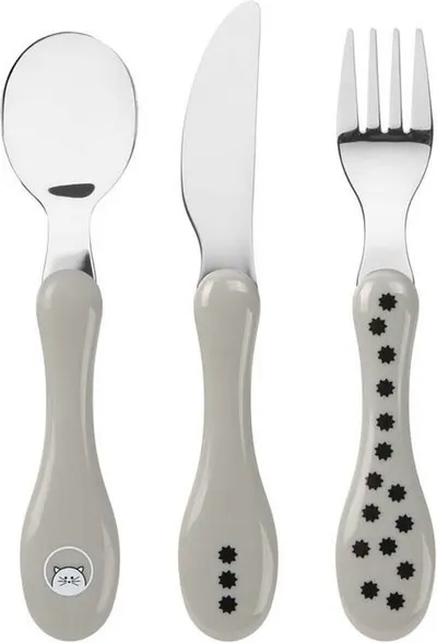Set de tacâmuri din 3 piese Lassig - Little Chums, Cat