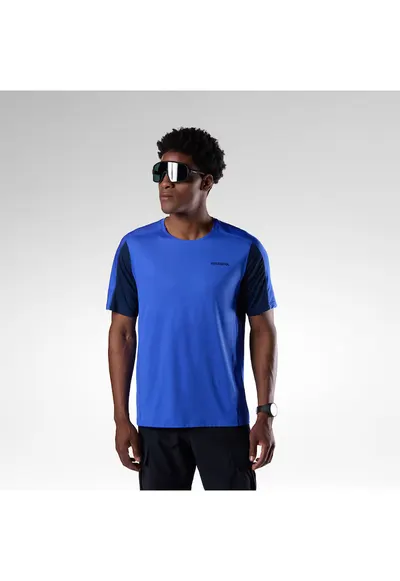 Tricou sport barbati HIKING TEE - albastru - Albastru