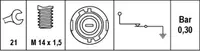 Senzor presiune ulei (0,3bar; 1 pin; alb ca laptele) potrivit VOLVO S40 I, V40; DACIA SOLENZA; MITSUBISHI CARISMA, SPACE STAR; NISSAN ALMERA II, INTERSTAR, KUBISTAR, PRIMASTAR 1.2-3.0 08.88-