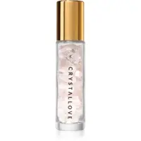 Crystallove Rose Quartz Oil Bottle roll-on cu cristale