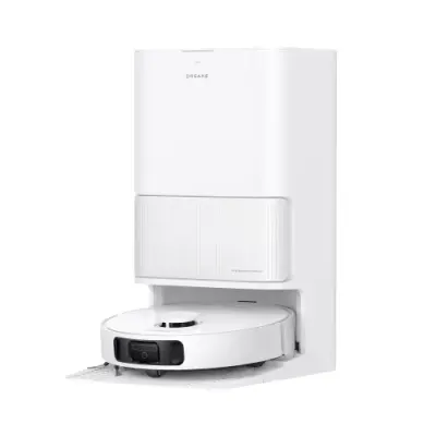 Aspirator robot Dreame D20 Ultra RLD31SE, Autonomie 250 minute, 13000 Pa, Rezervor statie apa curata/uzata 4.5/4 l, Filtru EPA E11, COntrol vocal si aplicatie, RoboSwing, DuoScrub (Alb)