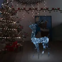 vidaXL Decorațiune de Crăciun ren 140 LED-uri alb rece 128 cm acril
