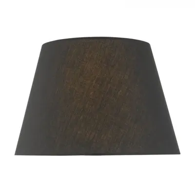Abajur Dwayne Black Linen Tapered Drum Shade 38cn