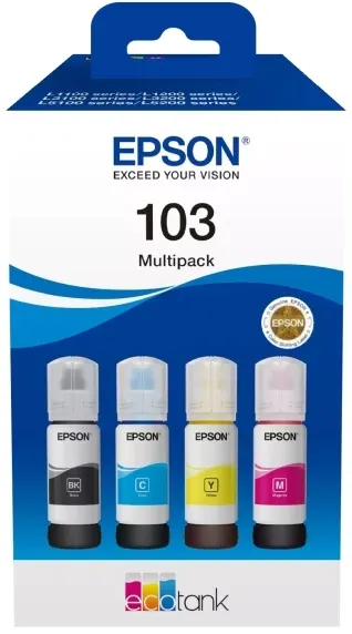 Recipiente de cerneală Epson - 103 EcoTank, pentru Epson EcoTank, 4 culori