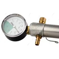Pompa pneumatica Eno din inox, cu manometru, pentru umflarea garniturilor pneumatice ale capacelor flotante - Default Title