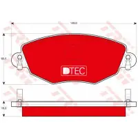 Set placute frana, frana disc TRW GDB1434DTE