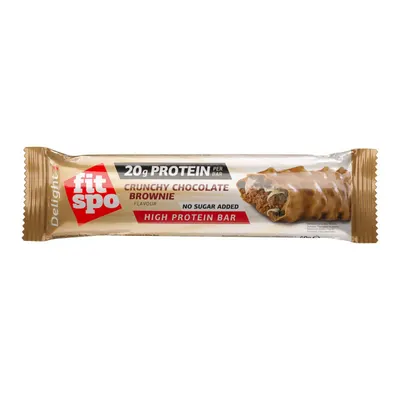 Baton proteic cu brownie crocant Delight, 60g, FitSpo