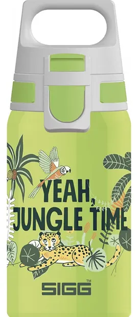 Sticlă de apă pentru copii Sigg Shield One - Junglă, 0.5 L