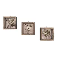Set 3 tablouri Vintage, 15 x 15 cm