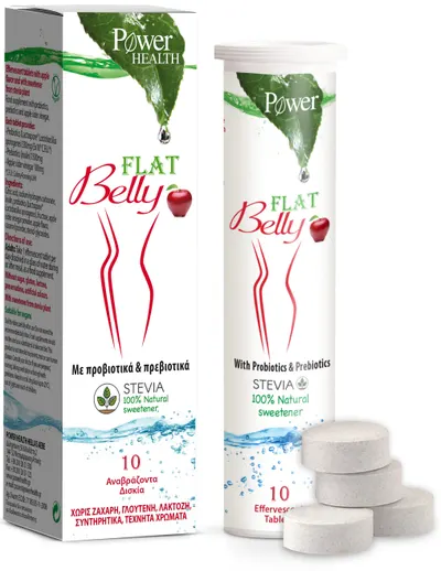 Flat Belly, 10 comprimate efervescente, Power of Nature
