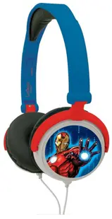 Căști pentru copii Lexibook - Avengers HP010AV, albastru /roșu