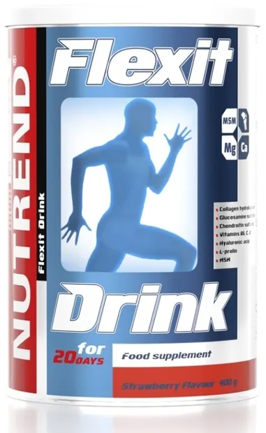 Flexit Drink, căpșună, 400 g, Nutrend