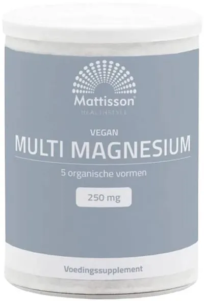 Mattisson Healthstyle Vegan Multi Magnesium, 250 mg, 200 g