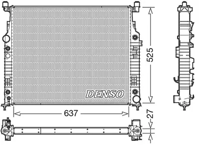 Radiator apa racire motor MERCEDES GL (X164), M (W164), R (W251, V251) 3.0D-5.5 intre 2005-2014