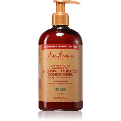 Shea Moisture Manuka Honey & Mafura Oil balsam hidratant pentru păr uscat și deteriorat 384 ml