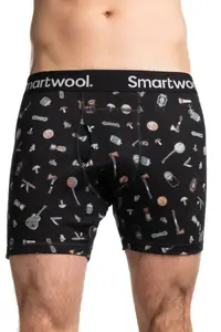 Boxer cu imprimeu Merino Smartwool, boxer termic pentru bărbați