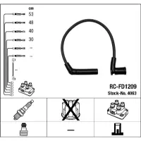 Set cablaj aprindere NGK 4063