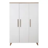 Șifonier de copii alb 118x190 cm – Roba