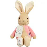 Jucarie bebe de plus Flopsy Rabbit, Roz, 26 cm