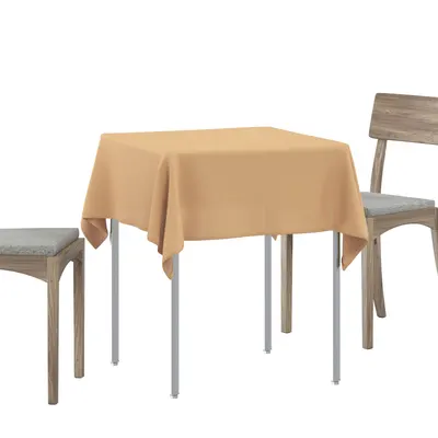 vidaXL Țesătură pentru masă 5 buc. Pătrat Bej 110 x 110 cm Poliester