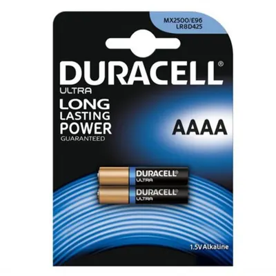 Baterii AAAA LR61, blister 2 Buc. Duracell