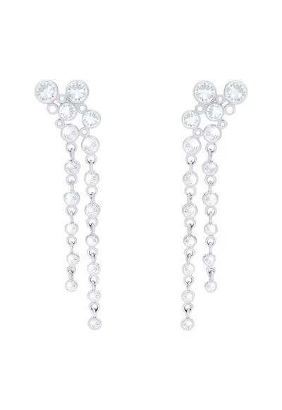 Cercei placati cu argint 925 si decorati cu zirconia Sparkling