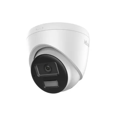 Camera supraveghere IP Dome cu iluminare duala Hikvision Hilook IPC-T220HA-LUFC/SL, 2 MP, 2.8 mm, IR 20 m, lumina alba 15 m, slot card, microfon, PoE