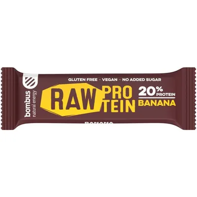 Baton Proteic cu Banane, 20% Proteine, 50g Bombus